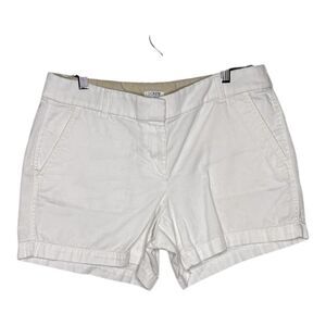 J crew white size 6 chino shorts